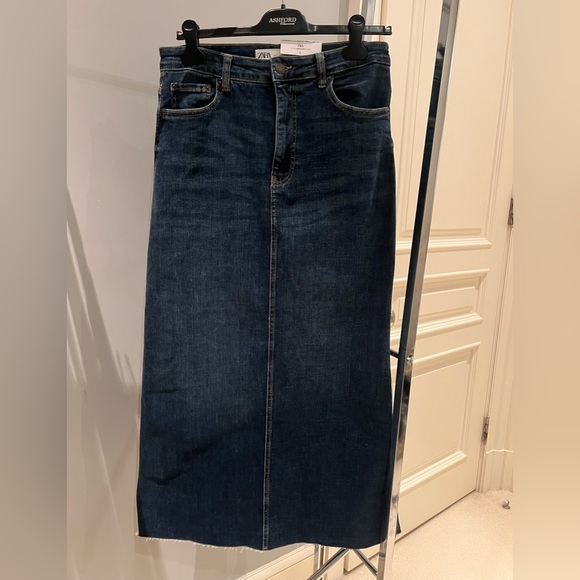 Zara Denim skirt High Rise - Picture 2 of 7
